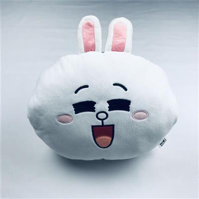 Kids Stuffed Animal Travel Blanket and Pillow Set, Adorable 3 in 1 Multifunctional Rabbit Plush Pillow with Hand Warmer Design, Perfect for Travel, Camping, Car, Home and Office